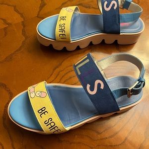 Sh Colorful Small Wedge Sandals European 36